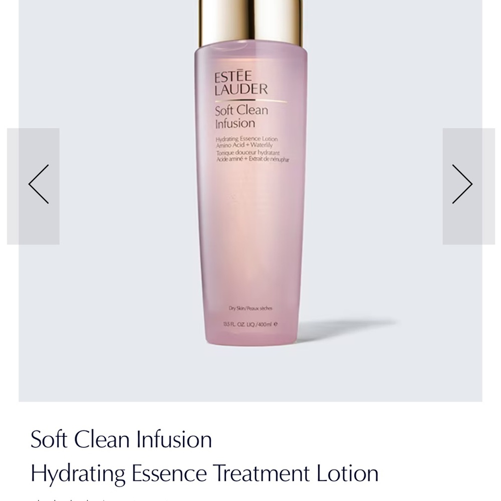 estee lauder soft clean infusion hydrating essence treatment lotion